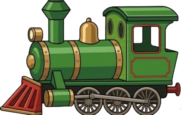Illustrated Bakery Town delivery train